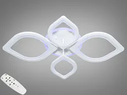 Стельова LED-люстра з диммером та підсвічуванням, 105W