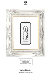 Захисне 3D скло для Apple iPhone 12 mini, Icon 3D, загартоване, 9H, загартоване скло, повне проклеювання, протиударне, глянсове з олеофобним покриттям, на весь екран, сумісне з чохлами, проста установка, ArmorStandart (ARM57193) - мініатюра 3