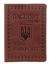 Надійна шкіряна обкладинка на паспорт SHVIGEL 16133