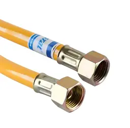 Шланг для підключення газу Waterstal ПВХ 1/2"x1/2" ВВ 100 см 30412 - мініатюра 2
