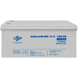Акумулятор LogicPower AGM-MG 12V/200Ah/2400Wh [3875] [122556]