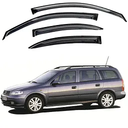 Дефлектори вікон для Opel Astra G 1998-2012 Універсал на скотчі (Acrylic) AMO11698