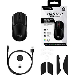 Бездротова миша HyperX Pulsefire Haste 2 Mini Wireless Black (7D388AA) - мініатюра 7