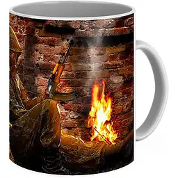 Кухоль GeekLand Сталкер S.t.a.l.k.e.r. відпочинок ST.02.05 330 мл білий - мініатюра 2