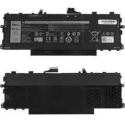 Батарея для ноутбука Dell GHJC5 (Latitude 9420) 11.55V 59.6Wh Чорний - мініатюра 2