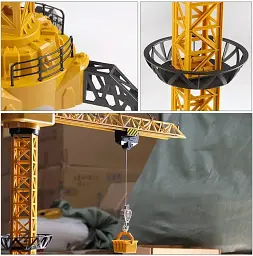 Іграшка кран на радіокеруванні Tower Crane 8063E Будівельний баштовий кран із дистанційним керуванням - мініатюра 7