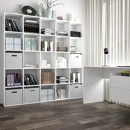 Стелаж для книг та іграшок на 25 комірок FHS-16 Білий