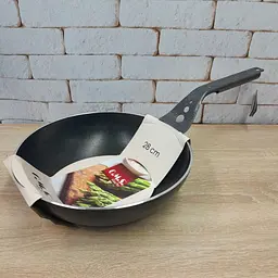 Сковорода WOK O.M.S. Collection 3750-30 см 3,5л Black - мініатюра 8