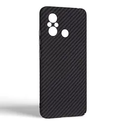 Карбоновый чехол для Xiaomi Redmi 12C, LikeCarbon, черный, панель, защитный чехол-накладка, ультратонкий и легкий, противоударный, обеспечивает защиту от ударов, падений и царапин, ArmorStandart (ARM71943) - мініатюра 2