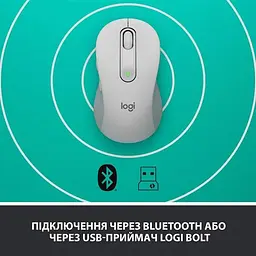 Миша бездротова Logitech Signature M650 L Off-White (910-006238) - мініатюра 5