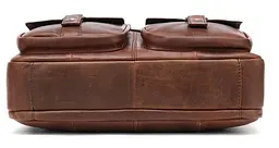 Сумка чоловіча 14717 Vintage коричнева - мініатюра 7