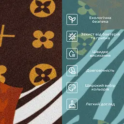 Вологопоглинаючий килимок Sticker Wall Happy 38 x 58CM x 3MM D SW-00001565 - мініатюра 4