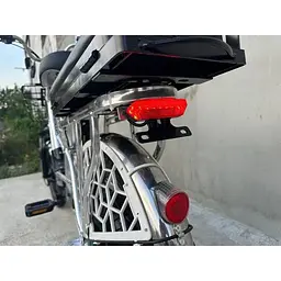 Електровелосипед Minako U18" 600W 60V 26Ah + вантажний посилений багажник сірий - мініатюра 12