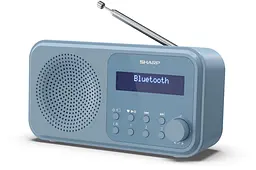 Радіоприймач портативний Sharp DRP420BL Blue DAB+, FM, Bluetooth, батарейки, мережа - мініатюра 3