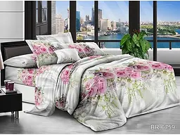 Комплект постільної білизни (BR-6759) Євро TAG tekstil pbe0036542 - мініатюра 2