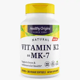 Вітаміни та мінерали Healthy Origins Vitamin K2 100 mcg as MK-7 Natural, 180 вегакапсул