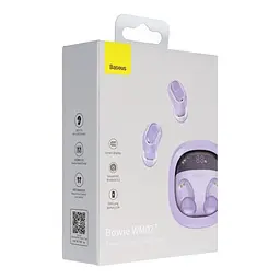 Бездротові навушники Baseus Bowie WM02+ TWS фіолетові (47286 purple) - мініатюра 2
