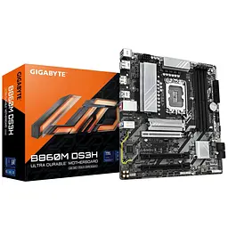 Материнська плата Gigabyte B860M DS3H (B860M DS3H) (Socket 1851, Intel B860, Micro-ATX) - мініатюра 4