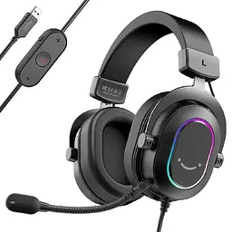 Ігрова гарнітура Fifine H6 RGB Black (H6)
