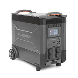 Power station ALLPOWERS R4000 APP Control, Wi-Fi, Bluetooth, 4000W, 3456Wh LiFePO4 3500Cycles, MPPT 3000w max, CAR port, DC12/24V, 4хAC 220V, 2xUSB-TYPE-C 100W, 2xUSB-A 18W, 2xUSB-A 12W, XT60, wireless 15W, Fast charge 60min, 540×490×300mm, 45kg