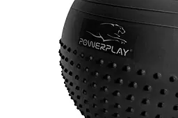 М'яч для фітнесу PowerPlay 4003 з насосом 75 см темно-сірий (10686) - мініатюра 2