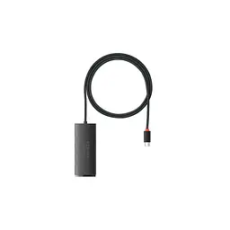 Концентратор Baseus USB-C to 4xUSB 3.0 1.0m black (WKQX030401) - мініатюра 2