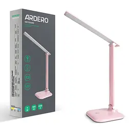 Світлодіодний настільний світильник Ardero DE1725ARD 9Вт 6500K рожевий