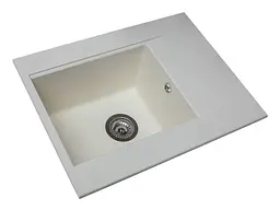 Кухонна мийка Miraggio BODRUM 650 white (0000012) Граніт, Врізна, Білий - мініатюра 3