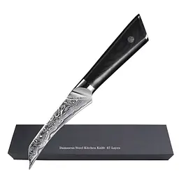 Ніж для чищення овочів Damascus DK-LKB 5008 VG-10 9 см Дамаська сталь 67 шарів - мініатюра 6