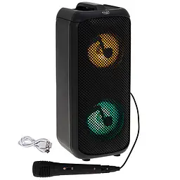 Bluetooth колонка Adler AD 1903 з радіо, караоке, RGB-підсвіткою, акумулятор 1500 мАг Bluetooth колонка - мініатюра 4