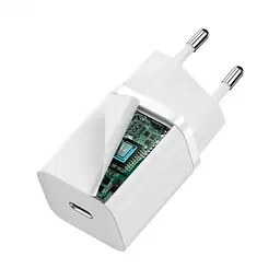 Мережевий зарядний пристрій Baseus Super Si 1Type-C 30W CCSUP-J02 White - мініатюра 3