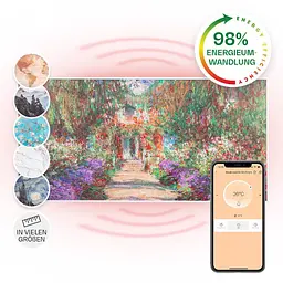 Інфрачервоний обігрівач Klarstein Wonderwall Air Art Smart Gartenweg (10035134) - мініатюра 3