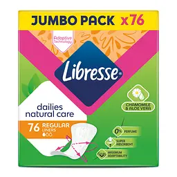 Щоденні прокладки Libresse щоденні прокладки Natural care 76 шт. - мініатюра 2