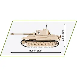 Конструктор Cobi Друга Світова Війна Танк Panzer V Пантера 298 деталей (COBI-2713) - мініатюра 5
