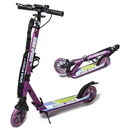 Самокат Scale Sports 80-95х53х12 см Рожевий 000283590 - мініатюра 2