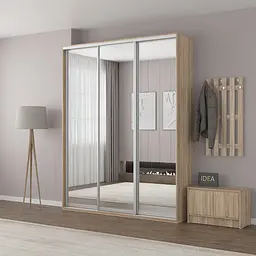 Шафа-купе Idea серія 3 190 x 45 x 240 см Дуб сонома Дзеркало