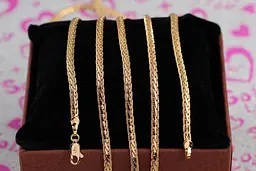 Ланцюг Xuping Jewelry косичка 55 см 3 мм золототистий