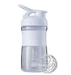 Шейкер спортивний BlenderBottle SportMixer Flip 20oz/590 мл White (SM 20oz White) - мініатюра 1