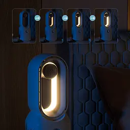 Настільний вентилятор F8 3in1 з Bluetooth-динаміком і нічником 4000mAh White - мініатюра 6