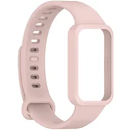 Силіконовий ремінець для фітнес браслетів Xiaomi Smart Band 9 Active Redmi Smart Band 3, Silicone, pink, зі зручною застібкою, на фітнес трекер та смарт годинник, ArmorStandart (ARM85585) - мініатюра 3