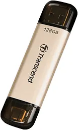 Накопичувач 128GB USB 3.2 Type-A + Type-C JetFlash 930 R420/W400MB/s Чорний Transcend teh0013382 - мініатюра 4