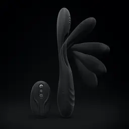 Вібратор для пар Dorcel Multi Joy 20 см чорний - мініатюра 7