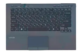 Клавіатура для ноутбука Sony Vaio (VPC-SB) Black, (Gray TopCase) - мініатюра 2