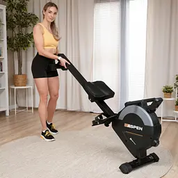 Гребний тренажер Hop-Sport HS-080R Aspen магнітний чорно-золотистий - мініатюра 6