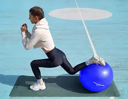 М'яч для фітнесу (фітбол) Power System PS-4013 Ø75 cm PRO Gymball Blue (PS-4013_75cm_Blue) - мініатюра 2