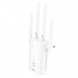 Портативний модем Репітер HOCO HI35 підсилювач Wi-Fi сигналу на 4 антени WiFi4, 300Mbps, 2.4 ГГц Чорний - мініатюра 3