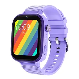 Дитячий смарт годинник Lemfo T19 з GPS, 4G відеодзвінками, прослуховуванням та 2 змінними ремінцями в комплекті Фіолетовий - мініатюра 2