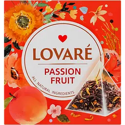 Чай Lovare Passion fruit у пірамідках 30 г (15 х 2 г) - мініатюра 2
