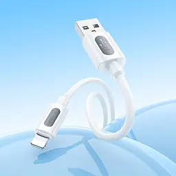 Дата кабель Borofone BX114 Structure USB to Lightning 2.4A (1m) White - мініатюра 4