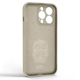 Силиконовый чехол для Apple iPhone 13 Pro, Icon Ring, слоновая кость, панель-накладка, с кольцом-подставкой на 360°, противоударный, возможность использования магнитных держателей, ArmorStandart (ARM68670) - мініатюра 2